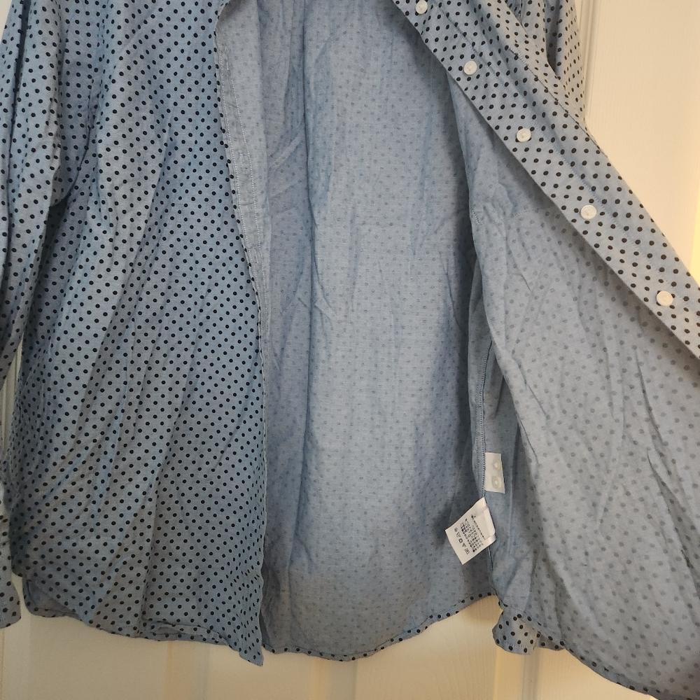 Polka Dot Button down - Picture 3 of 6